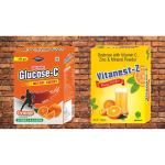 Nestreez Glucose-C (200 g) & Instant Energy Drinks With Vitamin C, Zinc, D3 (105 G) (Pack of 2)