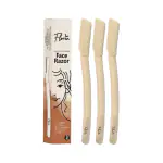 Floren Face Razor For Women I For Smooth & Effortless Facial Hair Removal I Suitable For Peach Fuzz, Chin, Upper Lips, Eyebrows I Set Of 3