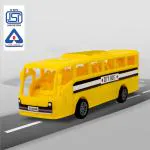 NHR Plastic Friction Powered Toy Bus for Kids, Toy Bus, Bus Toy, Toy Bus for Kids, Plastic Bus, Toy for Kids, Bus for Kids, Friction Toy Bus for 2 Years+ Kids, Car for Kids (Yellow)