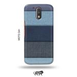 Tweakymod Printed Blue Pattern Back Cover For Moto G4 Plus