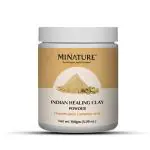 MINATURE Pure Indian Healing Clay Powder- Bentonite Clay | Multani Mitti | All Skin Types (150 g)