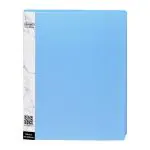 Eslee 2D Front Pocket Ring Binder File | 2D shaped 25mm Rings | Front View Binder | Best for FC Size Paper | Durable Box File for Documents, Projects and Certificates | Light Blue Colour (EO64FC2D25)