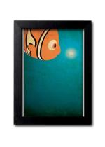 Blue Nexus Finding Nemo Wall Poster with Wall Frame Room Art Painting Collection A4 size 10x13
