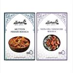 Kabgeer Masala Combo of 2 Packs - Mutton Nihari and Non-veg Tandoori Masala Easy and Ready to Cook Exotic Spice Blend Delicious, Flavourful and Aromatic - Pack of 113 gram