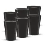 Milton Lisa Melamine Tumbler, Set of 6, 210 ml, Black