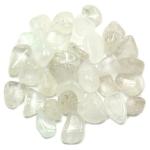 Astroghar White Clear Quartz Crystal tumbles Stones Mix Sizes (900 g)