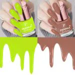 Perpaa Neon, Perfect Nude Nail Polish (Pack Of 2)