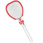 MOSQUITO FURR Mosquito Killing Racket bat, Rechargeable Insect Killer, Mosquito Bat, Electric Bat with LED Lights,(White | Red)