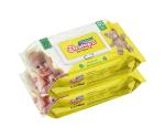 Champs Premium Baby Wet Wipes With Aloe Vera Extract With Lid (72 pcs each) Pack of 2