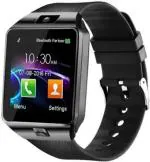 Cotiga Wireless Bluetooth Smart Watch with Sim Card Slot, Camera, (Black Strap, Fee size)