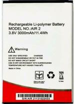 Mobcrown Giffen Mobile Battery Compatible with Intex Aqua Air 2 / II - 3000 mAh