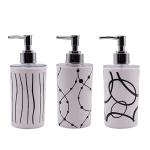 ShopiMoz 3 Piece Plastic Unbreakable Soap/Liquid/Shampoo/Hand wash/Sanitizer (Multicolour)