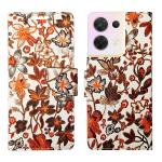 A D Enterprises Orange Pattern Flip Cover for Oppo Reno8 5G | Magnetic Case | Shock Absorbent | Flip Cover Oppo Reno8 5G