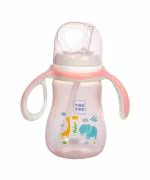 Mee Mee Bite Resistant Soft Spout Sipper Cup for Infant | Anti Leak-Lock System | Twin Handle for Better Grip -300 ML (Pink)