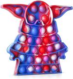 BHARJA Boniry Red Silicone Push Pop It Fidget Toy Bubble, Stress Relief And Anti-Anxiety Tools Sensory For 1 years Old