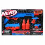 Nerf Alpha Strike Mission Ops Set Includes 4 Blasters, 2 Half Targets, and 25 Official Nerf Elite Darts Easy Load Prime Fire, Multicolor, 8Y+