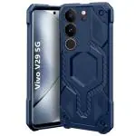 Fashionury Vivo V29 5G Back Cover | Shockproof Armor Bumper | Hybrid Defender Series | Ultimate Drop Protection | Soft TPU Case for Vivo V29 5G (Blue)
