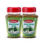 Ravimagic Green Mango Pickle, Homemade Aam Ka Aachar, Raw Mango Chutney, Pickles in fresh, Authentic Indian Traditional Recipe, Pack of 2 (1 Kg x 2)