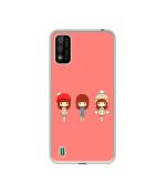 Casotec Cute Girls Design Printed Silicon Soft TPU Back Case Cover for Itel A26