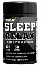 NutriJa SLEEP RELAX - 30 Servings | Natural Sleep Aid & Relaxation Supplement | 12 scientifically proven ingredients | Restful sleep, Reduces anxiety & stress | Calm your mind & body (60 Servings)