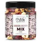 LILA DRY FRUITS Natural Premium Seed Berry Mix(Pumpkin, Sunflower, Flax, Watermelon, Cranberries, Blueberries, Black and Golden Raisins) 500g Jar Pack | Immunity Booster Superfood | Healthy Super Mix