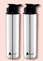 STEEPLE VISAXMI Stainless Steel Water Bottle 900 ml (Pack of 2)