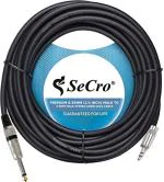 SeCro 6.35Mm Male Mono Plug to 3.5Mm Male Stereo Audio Jack Cable for Laptop(5 Meters)