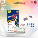 Chuchumama Baby Diaper Pants (Size M - 50 Counts) + FREE Chuchumama Baby Wipes 80 Sheets Per Pack