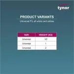 Tynor Weight Cuff, Grey, 0.5KG, Universal Size, 1 Unit