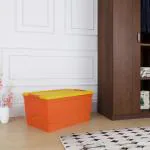 Nilkamal Storage Box 50 Ltr (Bright Orange/Mango Yellow) Clothes Accessories Storage Box