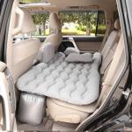 AllExtreme A2 Multifunctional Inflatable Car Bed Mattress Universal Car Back Seat Travel Air Inflation with Two Air Pillows, Car Air Pump and Repair Kit (Grey)