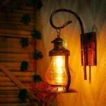 LIGHTING HOURS Metal Pendant Wall Lamp without Bulb Surface Mounted