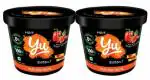 Yu Foodlabs Peri Peri Sauce Cup Pasta - Pack of 2 - Instant Food Ready To Eat in 4 Mins - No Preservatives - Veg