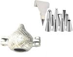 Urban Buy Aluminium Modak And Nozzle Set Kitchen Tool Set 14 Pc