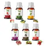 Kalp Carrier Oils Each Appleseed Oil, Argan Oil, Avocado Oil, Grapeseed Oil, Jojoba Oil, Rosehip, 15 Ml (Pack Of 6)