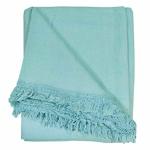 Arvore Sky Blue Solid Khadi Cotton Handloom Thick And Heavy Beautiful Khes Comforter Chadar Single Ac Blanket