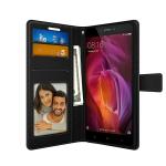 Foso Mi Note 4 Black Faux Leather Magnetic Back Cover 45.3 x 26.9 x 3.2 cm