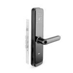QUBO Smart Door Lock Elite from Hero Group | 5-Way Unlocking | Fingerprint | Pincode | RFID Access Card | Bluetooth Mobile App | Mechanical Key | OTP Access | (Black)