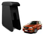 WolkomHome Car Arm Rest Wooden Armrest Black Color with Cushion & Storage Box for Alto K10 OLD