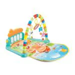 TOY KINGDOM kick & Play Baby Piano Rack & Gym Play Mat Musical Toys for kids 3 months & Above