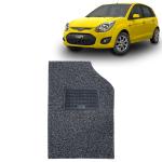 Kingsway Noodle Grass PVC Mats, 18mm Thickness, Car Floor Foot Mats Universal Use for Ford Figo, Model Year : 2008 - 2014, Complete Set of 5 Piece - Black-Grey