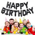 FANEX Solid Happy Birthday Letter Foil Balloon