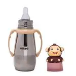 Adore Pro Neomaxx! 2 in 1 Characterhood Stainless Steel Feeding Bottle 300ml (Neomaxx Monkey)