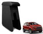 WolkomHome Car Arm Rest Wooden Armrest Black Color with Cushion & Storage Box for Ecosport 2017