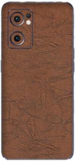 Orgic India Oppo Reno 7 Red Leather Mobile Skin