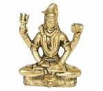 Kartique Removes Negative Energy Brass Lord Shiva Neelkanth Idol - 2.25 inch