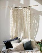 Craftery Cotton Handmade Window Door Curtain - 40 X 80 Inch