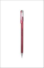 Pentel Hybrid Dual Metallic 1.0 MM Roller Gel Pen | Pack of 3 | Two Toned Ink | Pigment Glitter & Dye Ink | Ideal For DIY Art & Decorative Writing (K110-D) (Pink + Metallic Pink)