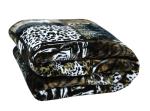 RIAN Tiger Print Mink Blanket For Double Bed 4kg Miltry Green( Multi Color )