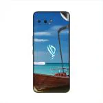 GADGETSWRAP Printed Vinyl Skin Sticker for Asus Rog Phone II - Thailand Beach Shore Boat